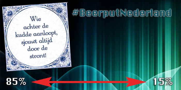 #BeerputNederland gelukkig is 15% wakker