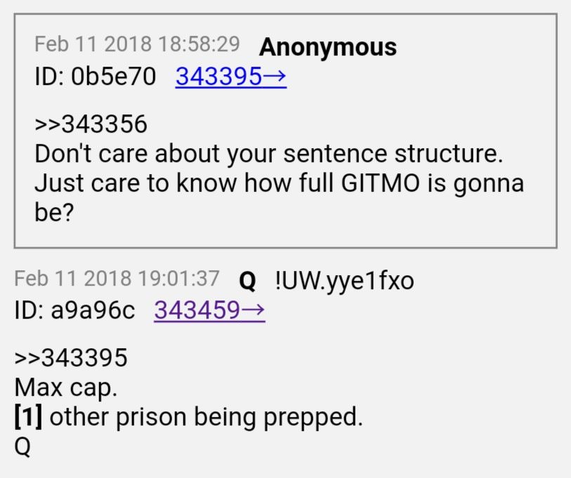 Q Anon Gitmo