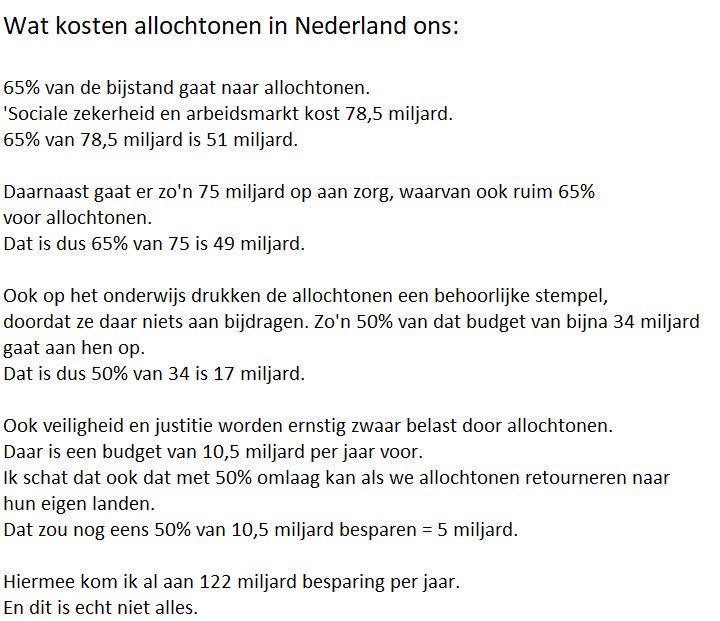 kosten immigranten