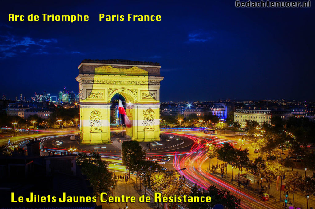 Arc de Triomphe le centre de jilets jaunes