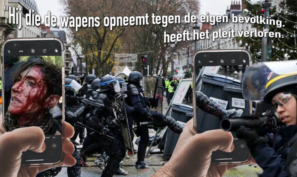 gilets jaunes wapens opneemt